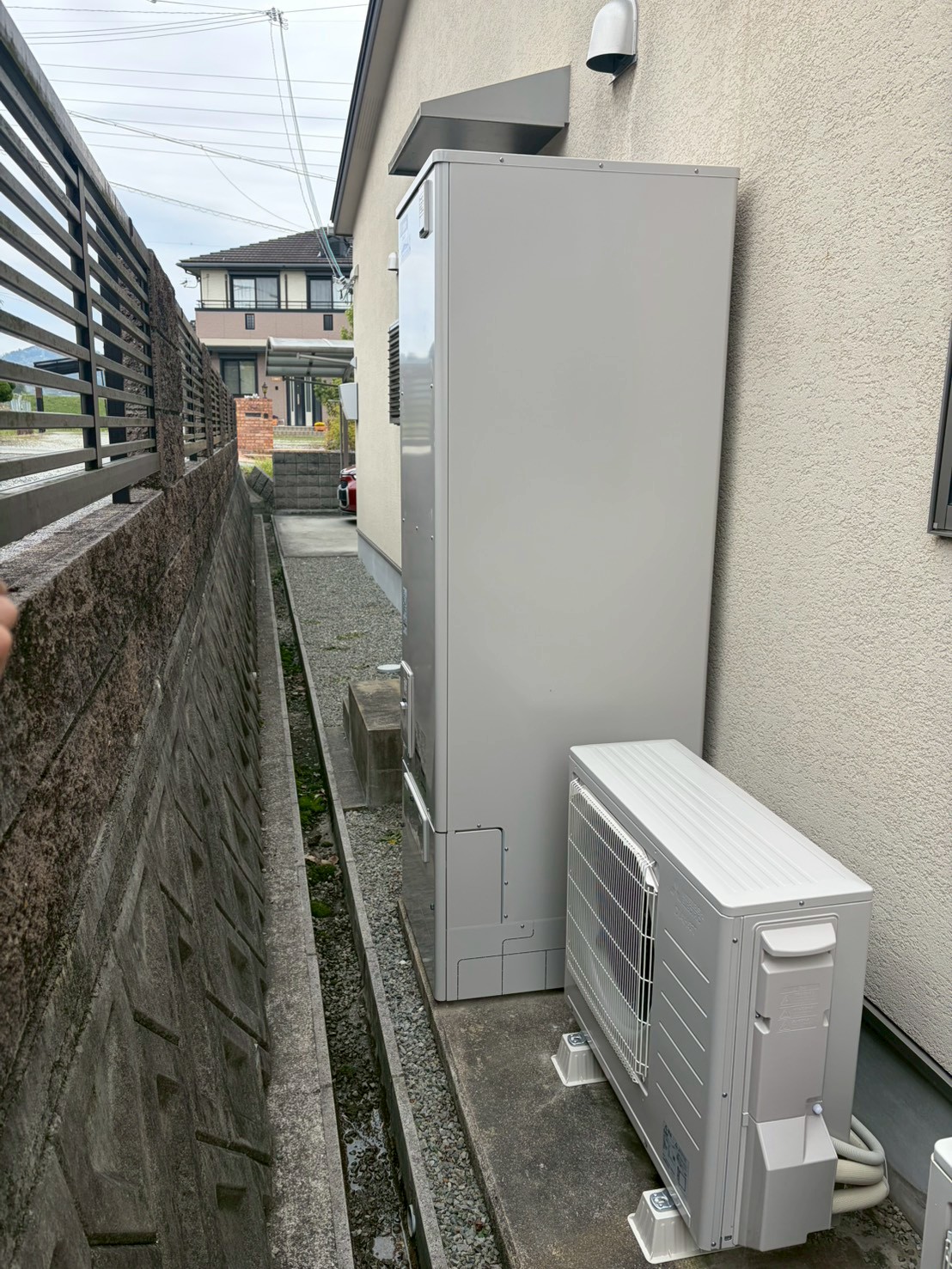 兵庫県加西市Mエコキュートの施工事例工事後写真