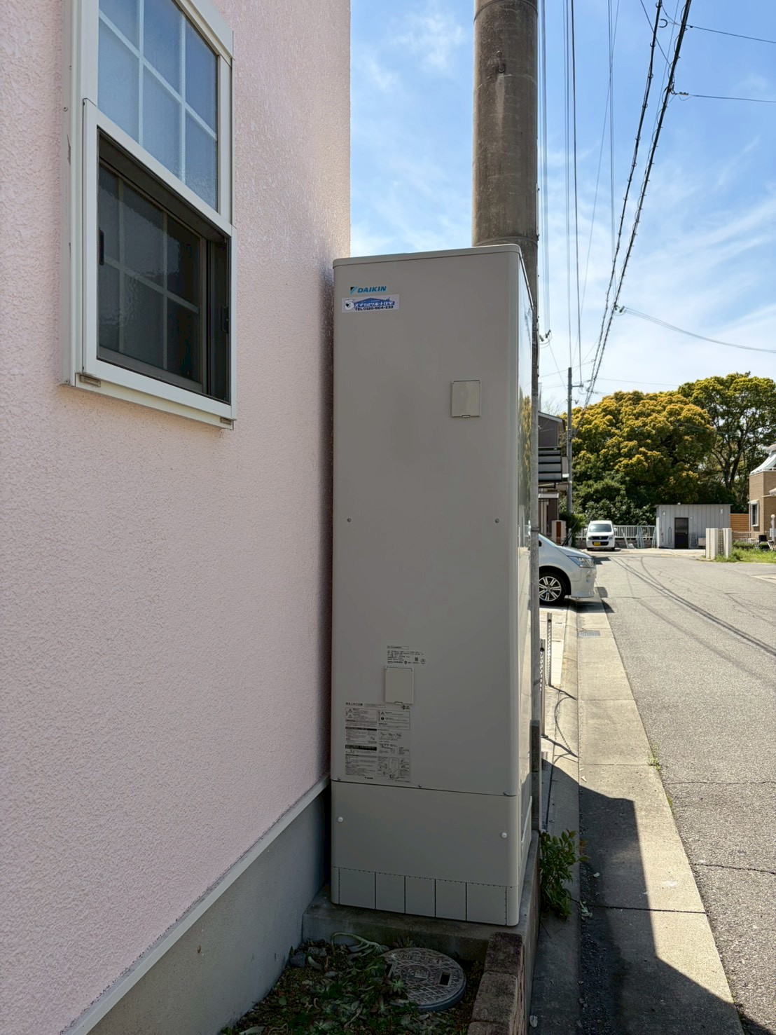 兵庫県明石市Uエコキュートの施工事例工事後写真