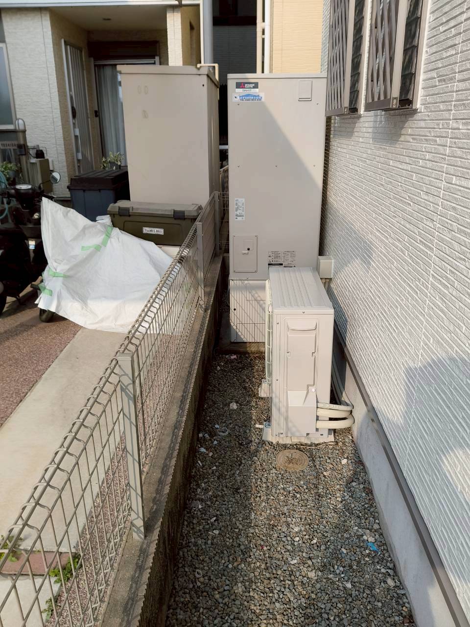 兵庫県明石市Nエコキュートの施工事例工事前写真