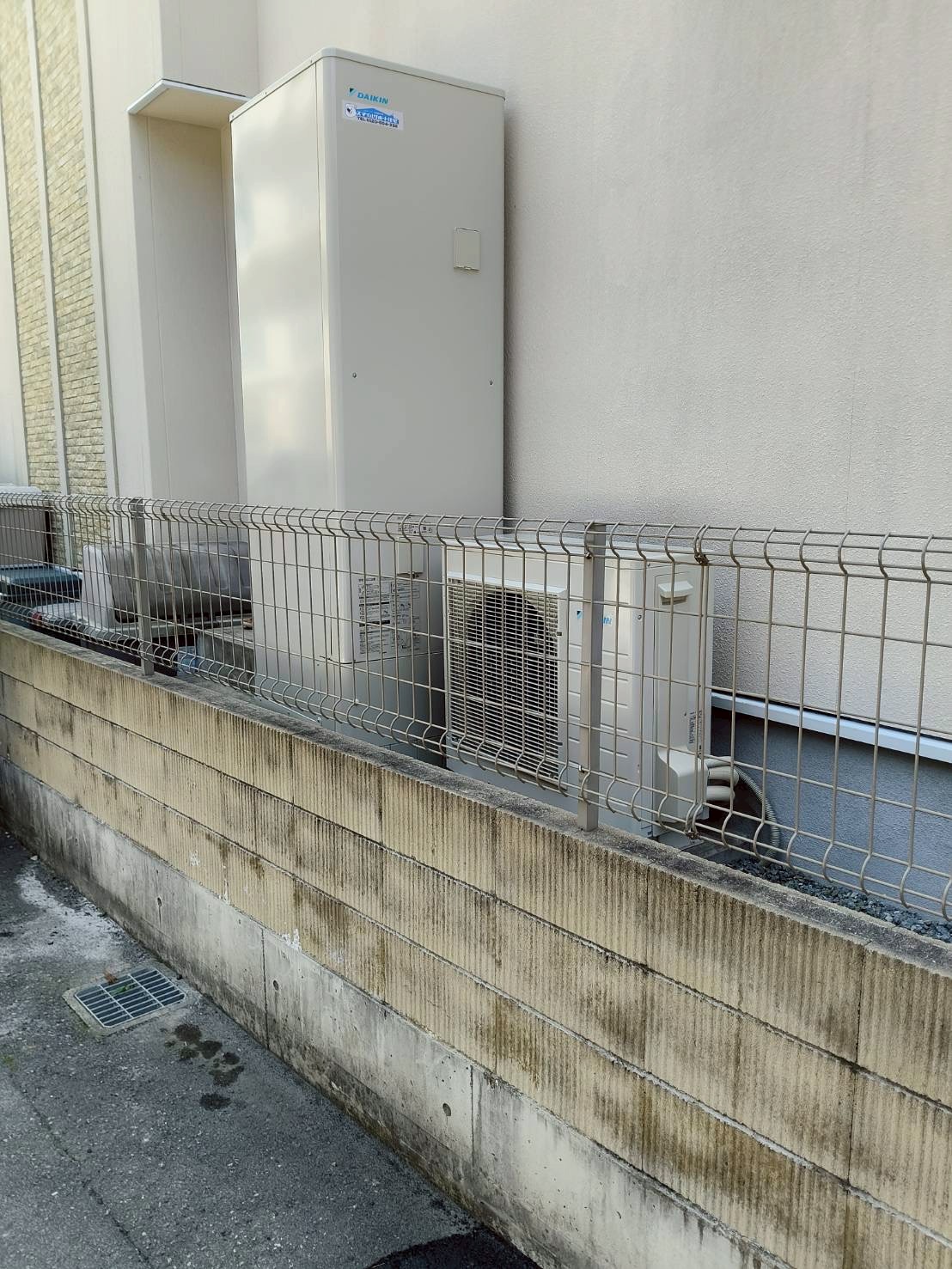 兵庫県明石市Kエコキュートの施工事例工事後写真