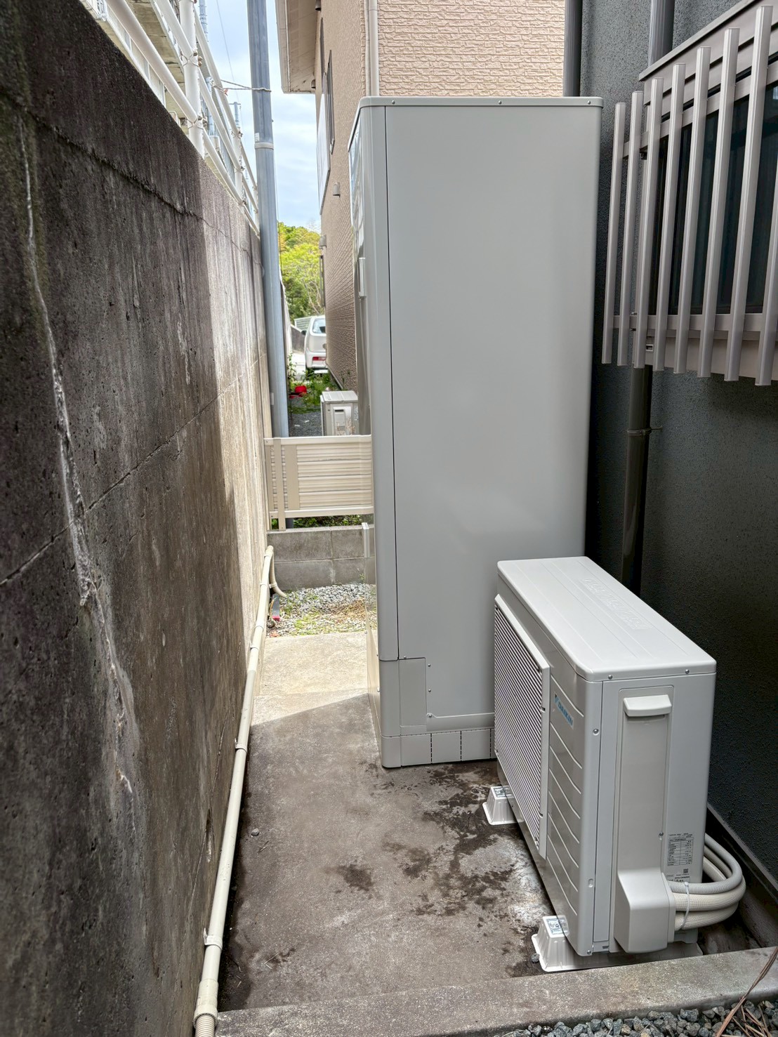 兵庫県明石市Kエコキュートの施工事例工事後写真