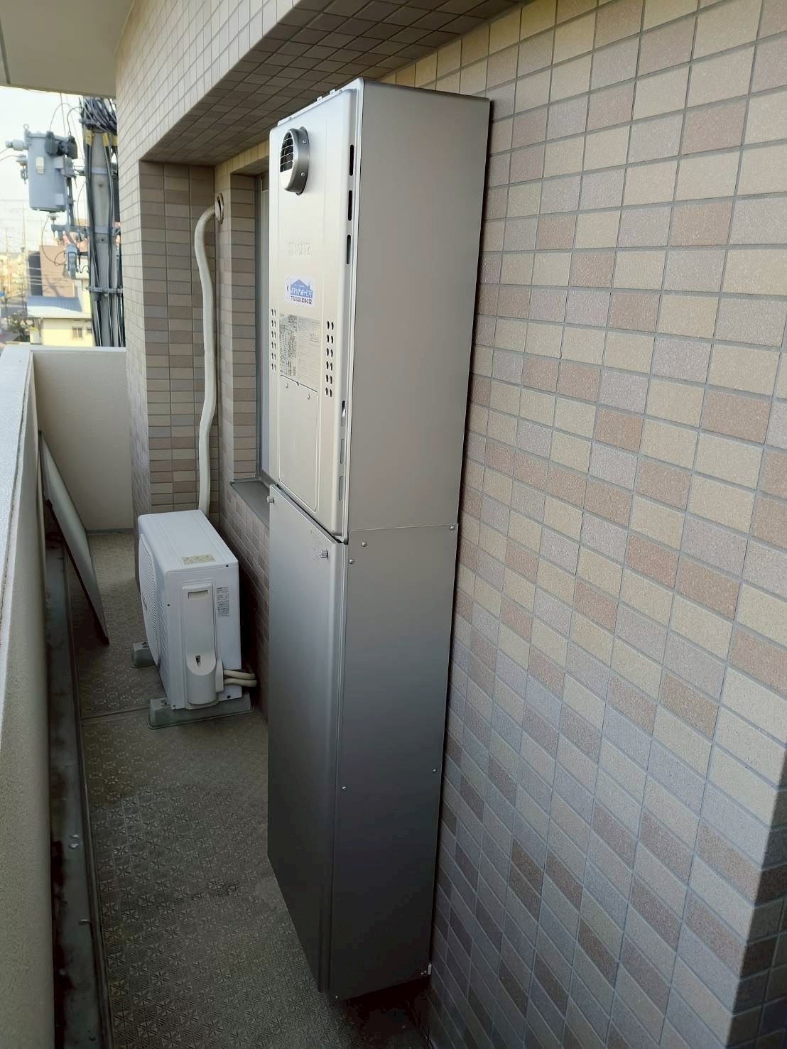 兵庫県明石市Fガス給湯器の施工事例工事後写真