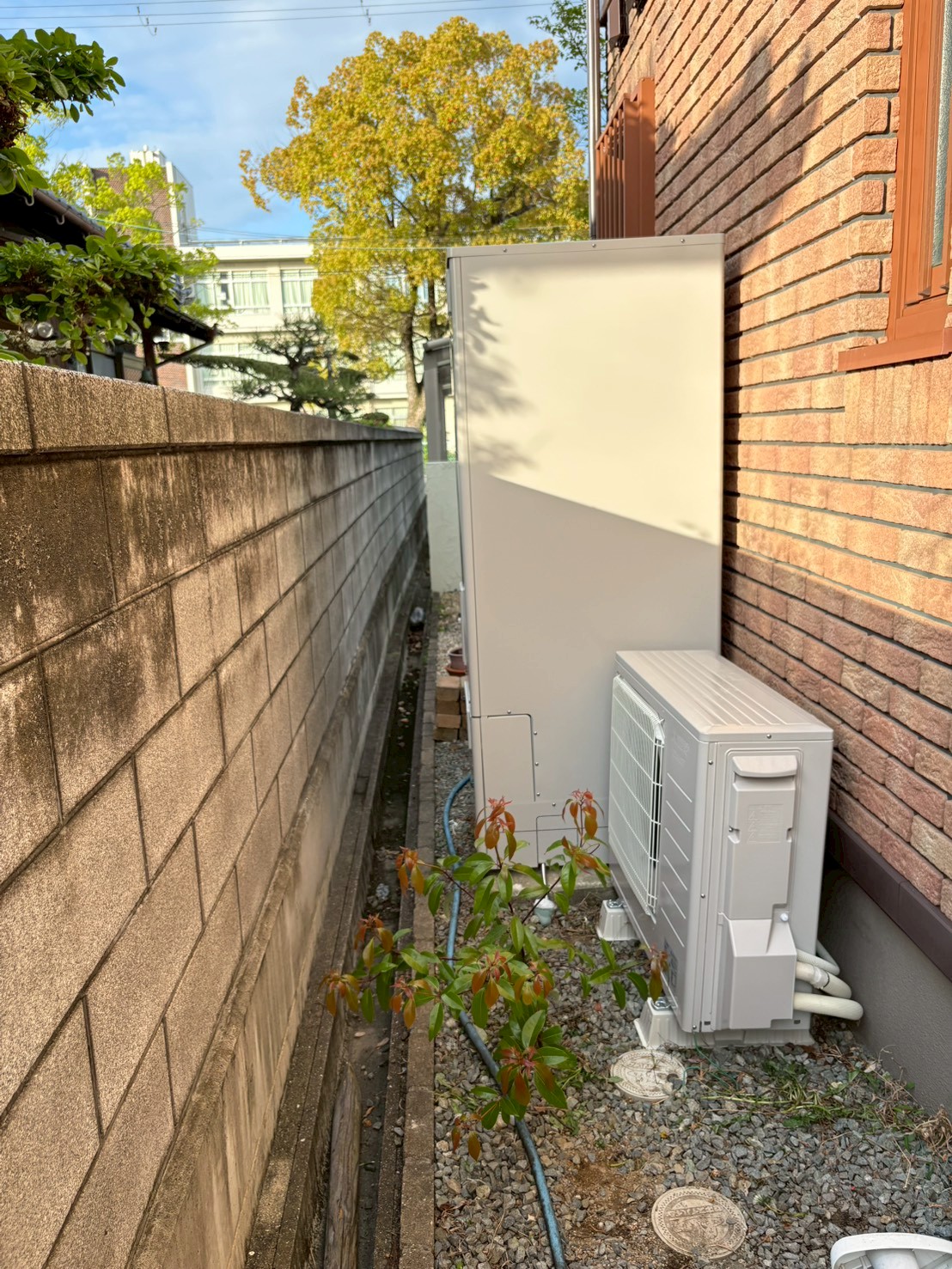 兵庫県加古川市Oエコキュートの施工事例工事後写真