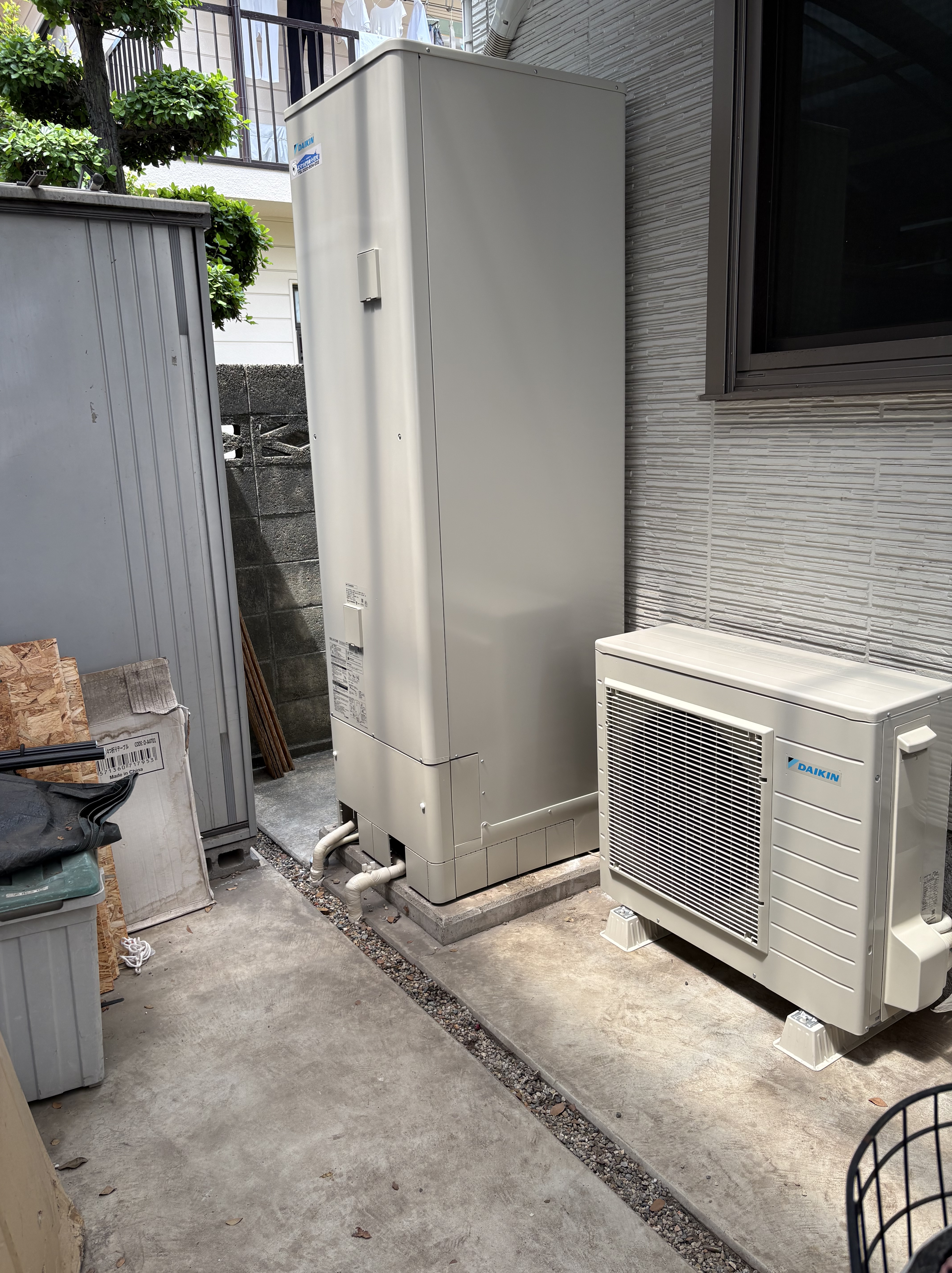 兵庫県姫路市Fエコキュートの施工事例工事後写真