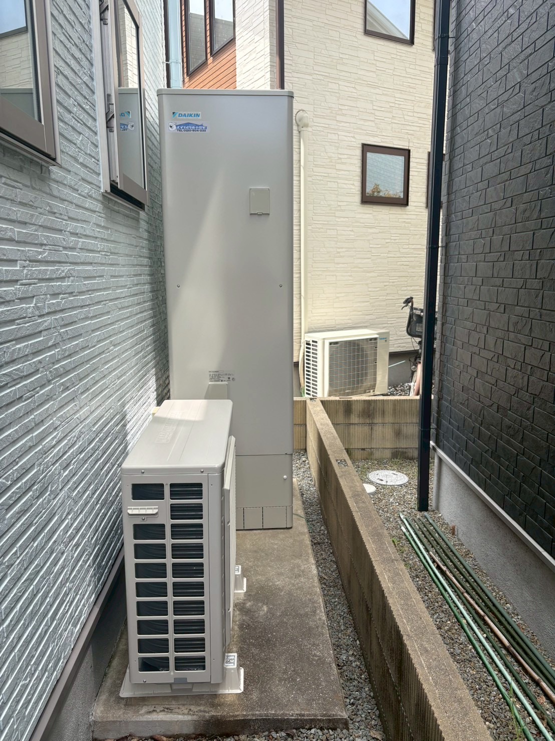 兵庫県明石市Mエコキュートの施工事例工事後写真