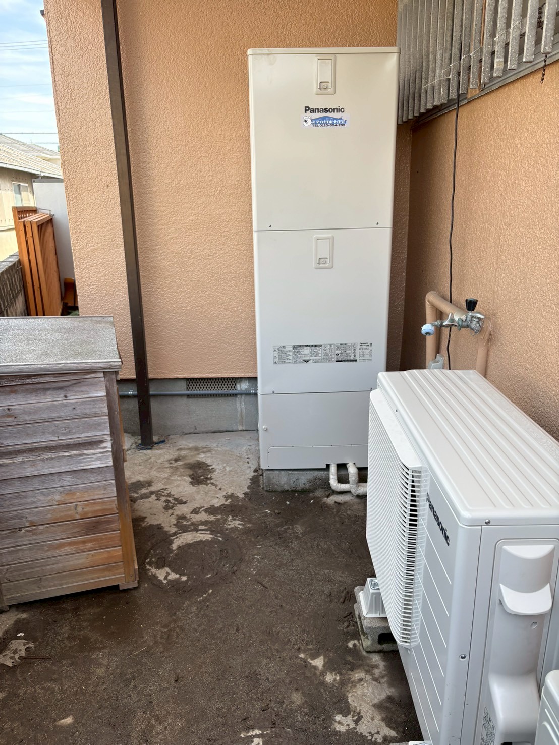 兵庫県明石市Tエコキュートの施工事例工事後写真