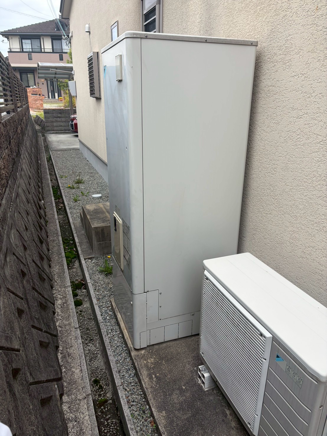 兵庫県加西市Mエコキュートの施工事例工事前写真