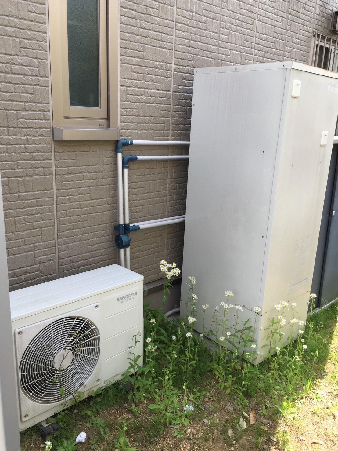 神戸市北区Tエコキュートの施工事例工事前写真