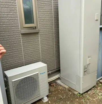 神戸市北区Tエコキュートの施工事例工事後写真