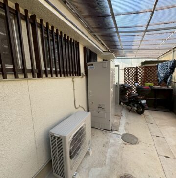 神戸市西区Sエコキュートの施工事例工事後写真