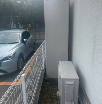 兵庫県明石市Wエコキュートの施工事例工事後写真