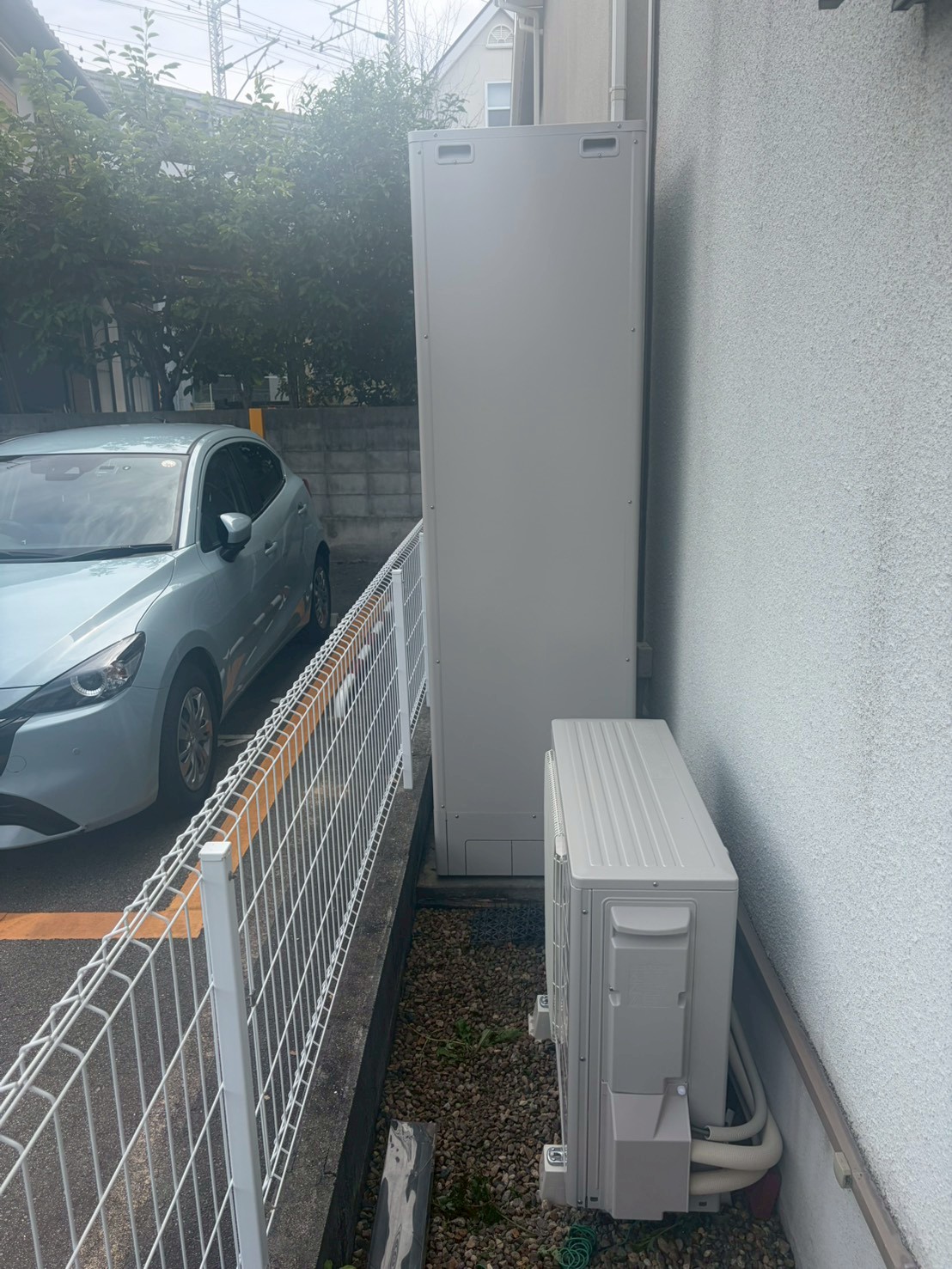 兵庫県明石市Wエコキュートの施工事例工事後写真