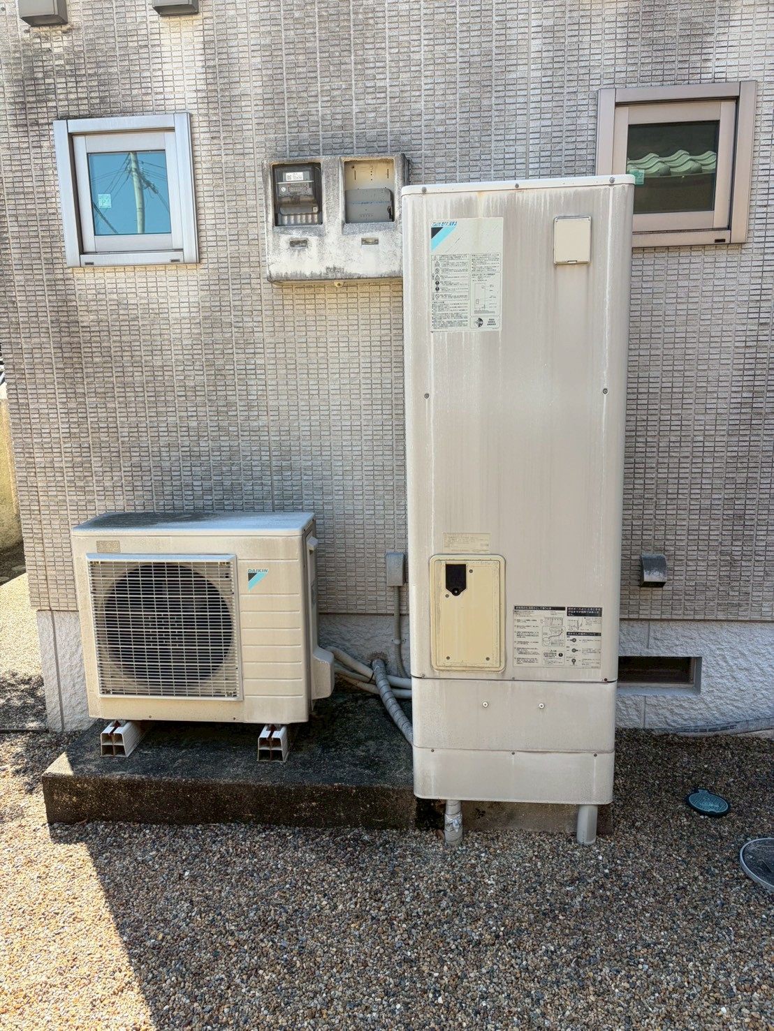 兵庫県相生市Hエコキュートの施工事例工事前写真