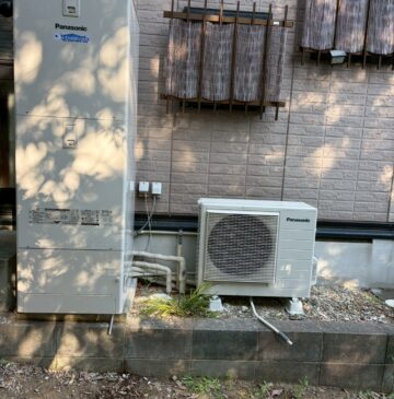 兵庫県三木市Kエコキュートの施工事例工事後写真