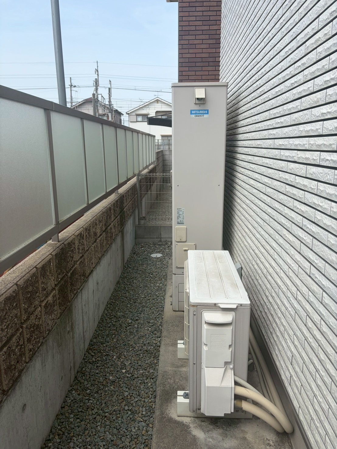 兵庫県加古川市Oエコキュートの施工事例工事前写真
