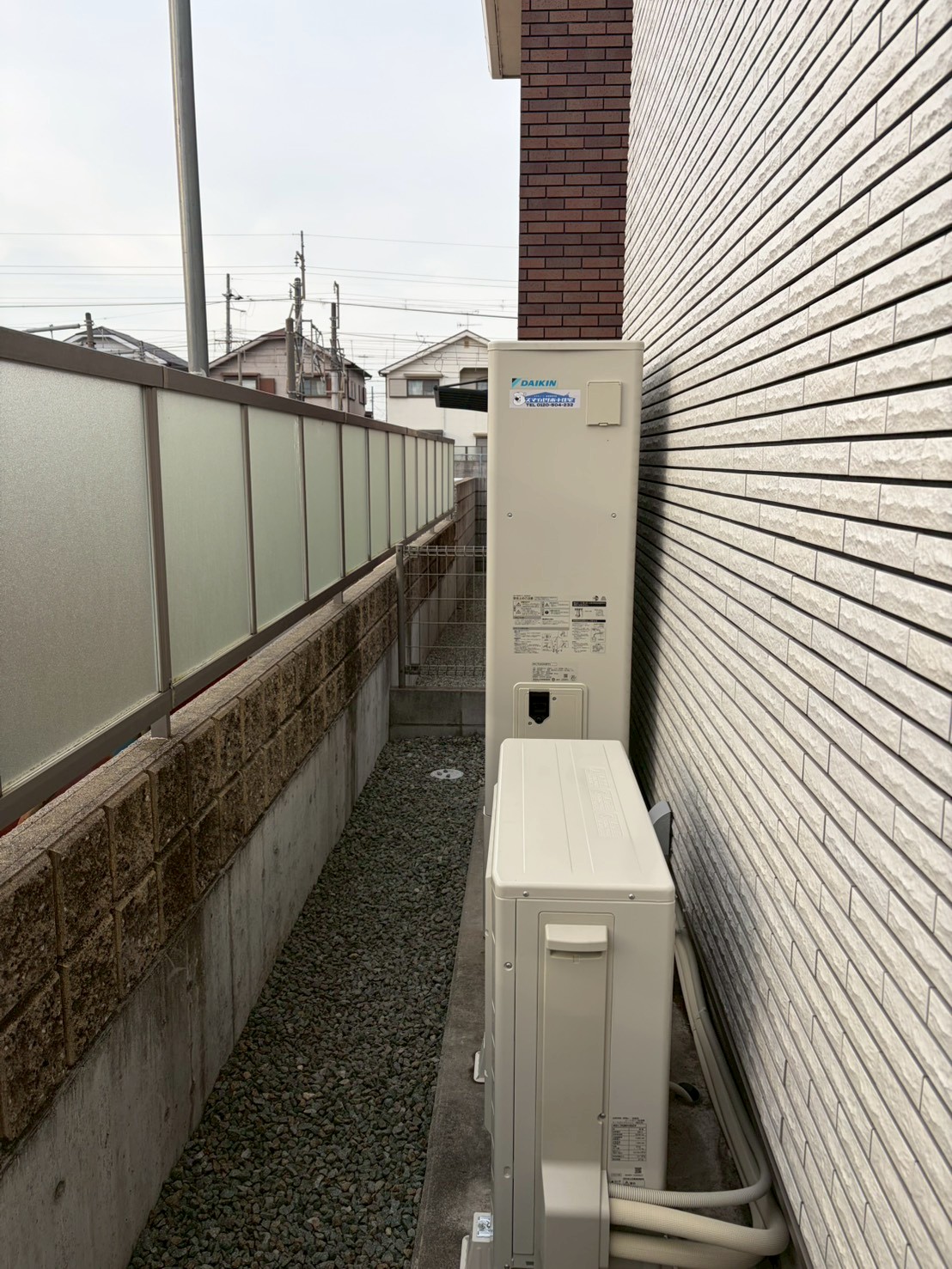 兵庫県加古川市Oエコキュートの施工事例工事後写真