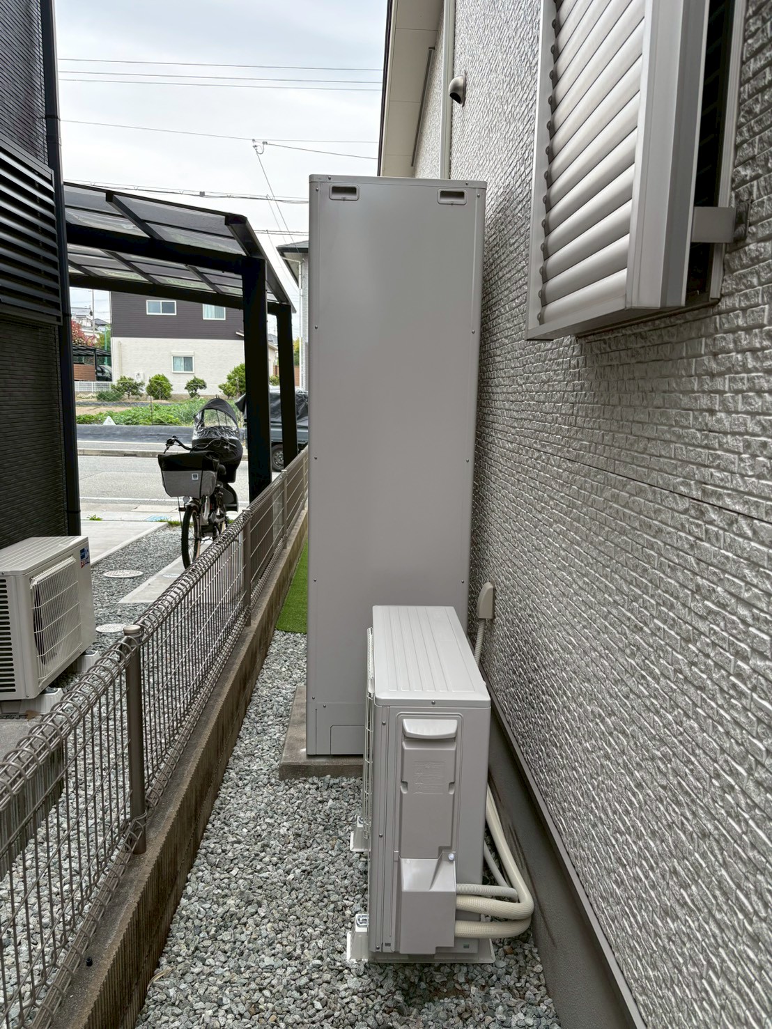 兵庫県明石市Yエコキュートの施工事例工事後写真