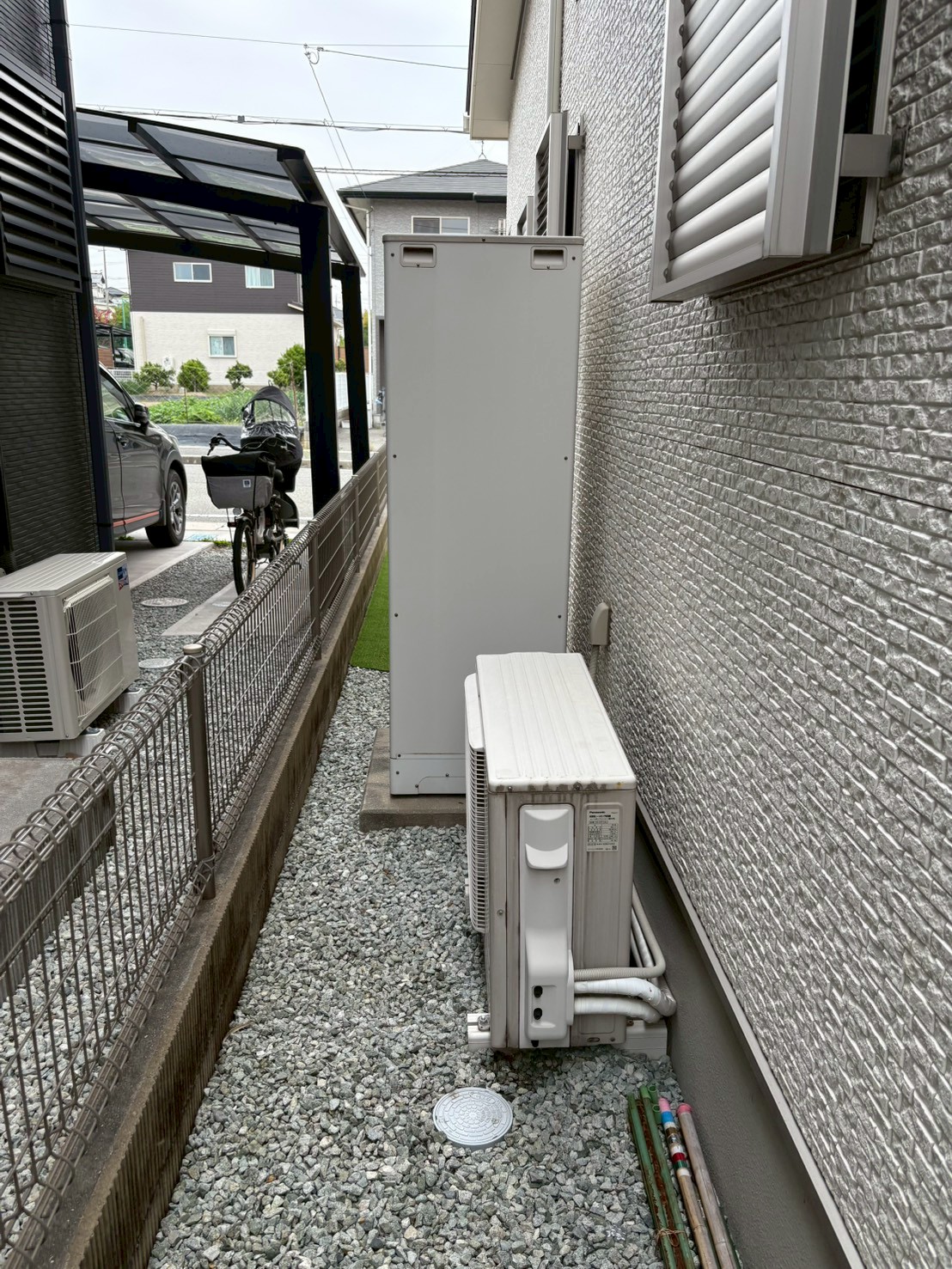 兵庫県明石市Yエコキュートの施工事例工事前写真
