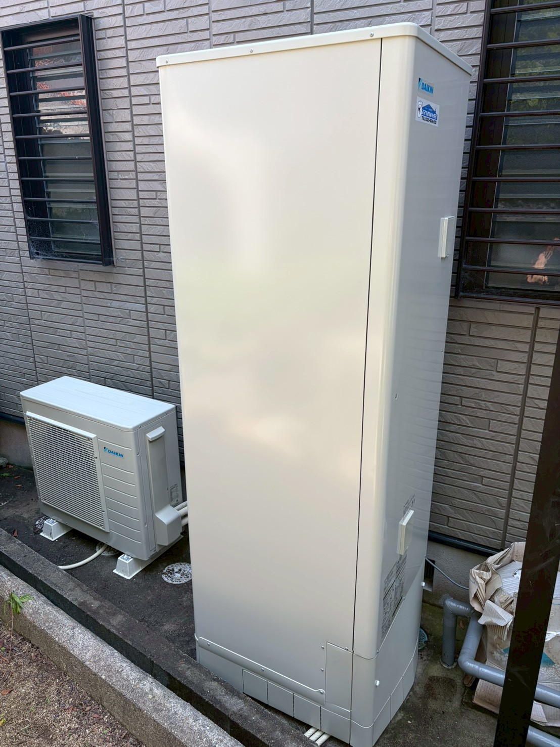 兵庫県加古川市Nエコキュートの施工事例工事後写真