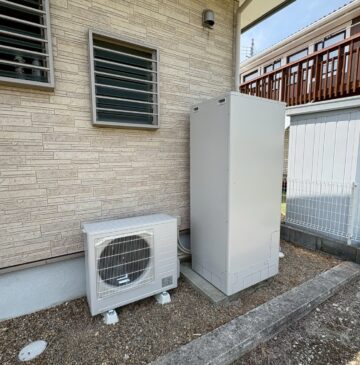 兵庫県加古郡稲美町Kエコキュートの施工事例工事後写真