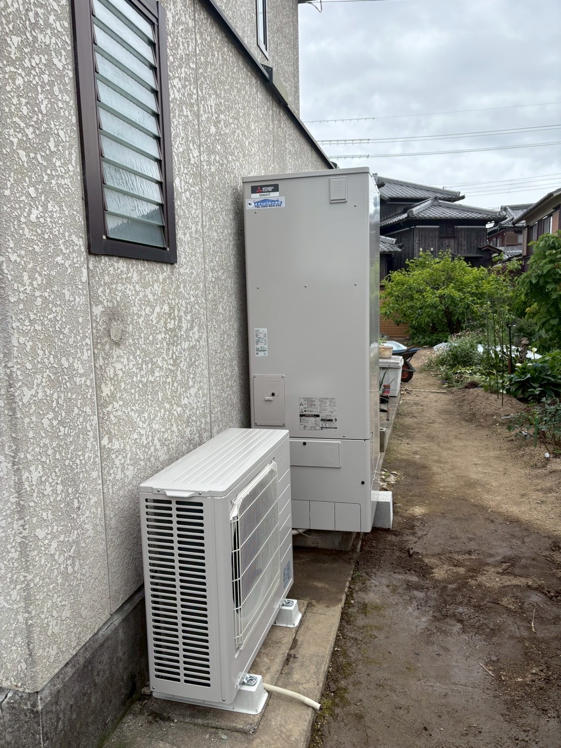 神戸市西区Sエコキュートの施工事例工事後写真