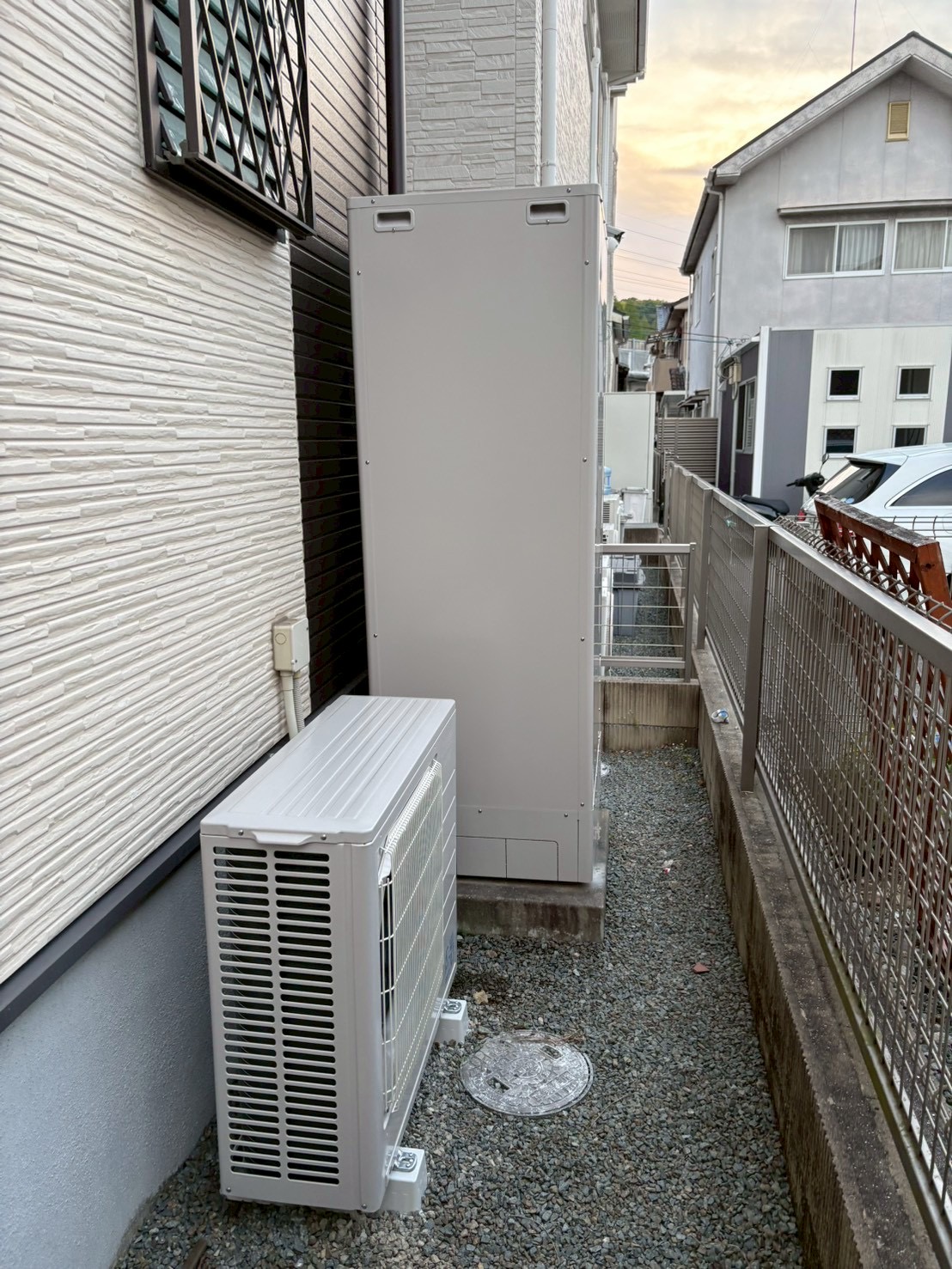 兵庫県高砂市Fエコキュートの施工事例工事後写真