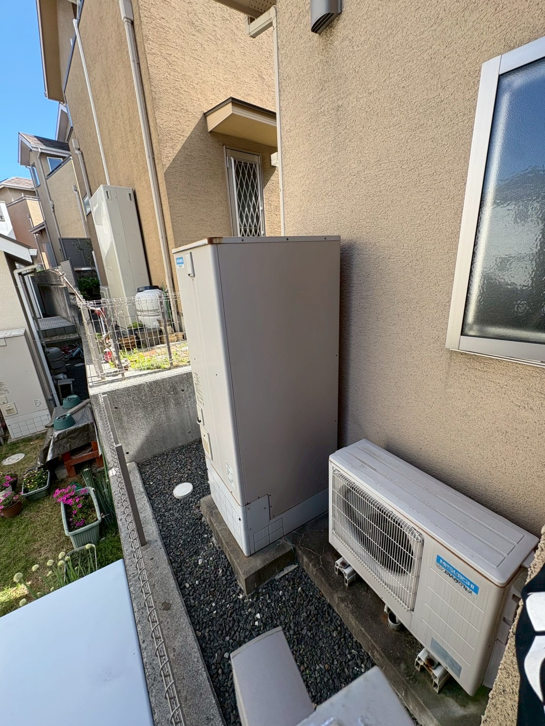 神戸市垂水区Yエコキュートの施工事例工事前写真
