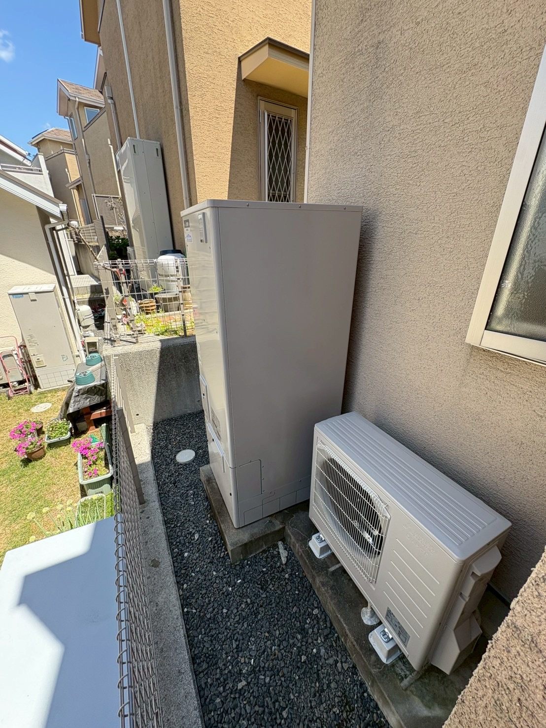 神戸市垂水区Yエコキュートの施工事例工事後写真