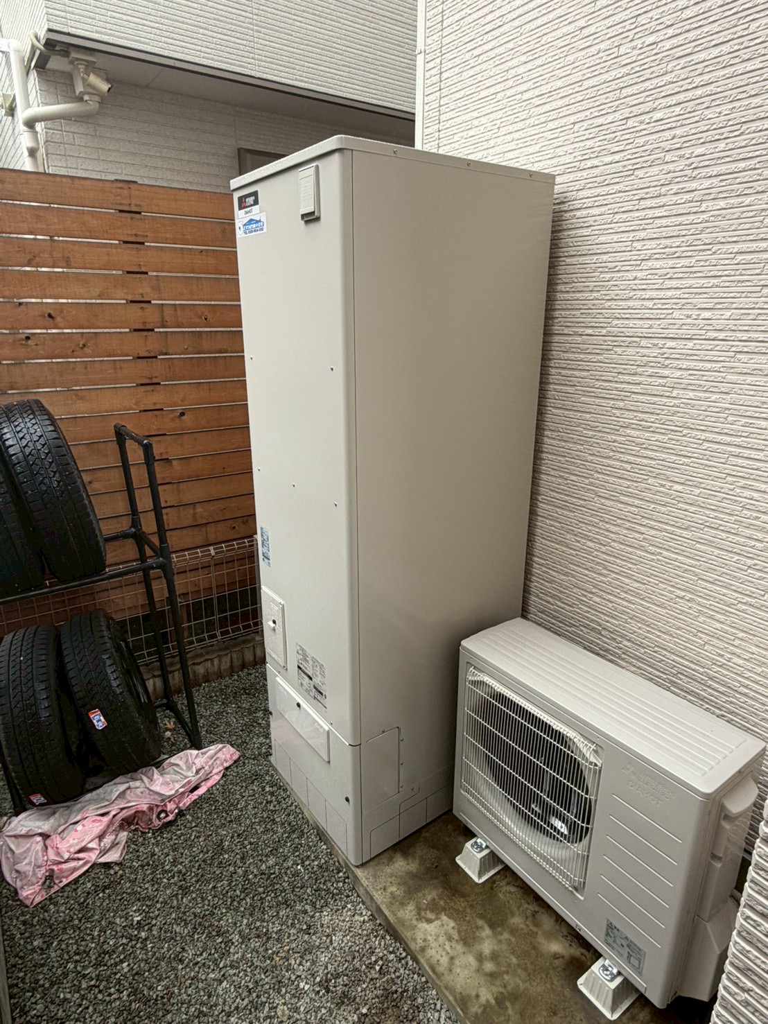 兵庫県姫路市Mエコキュートの施工事例工事後写真