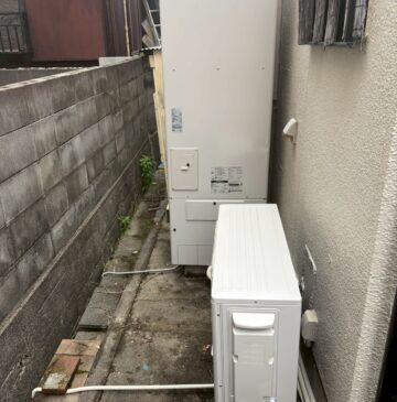 兵庫県明石市Kエコキュートの施工事例工事後写真