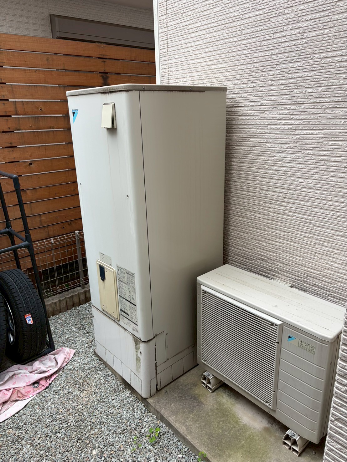 兵庫県姫路市Mエコキュートの施工事例工事前写真