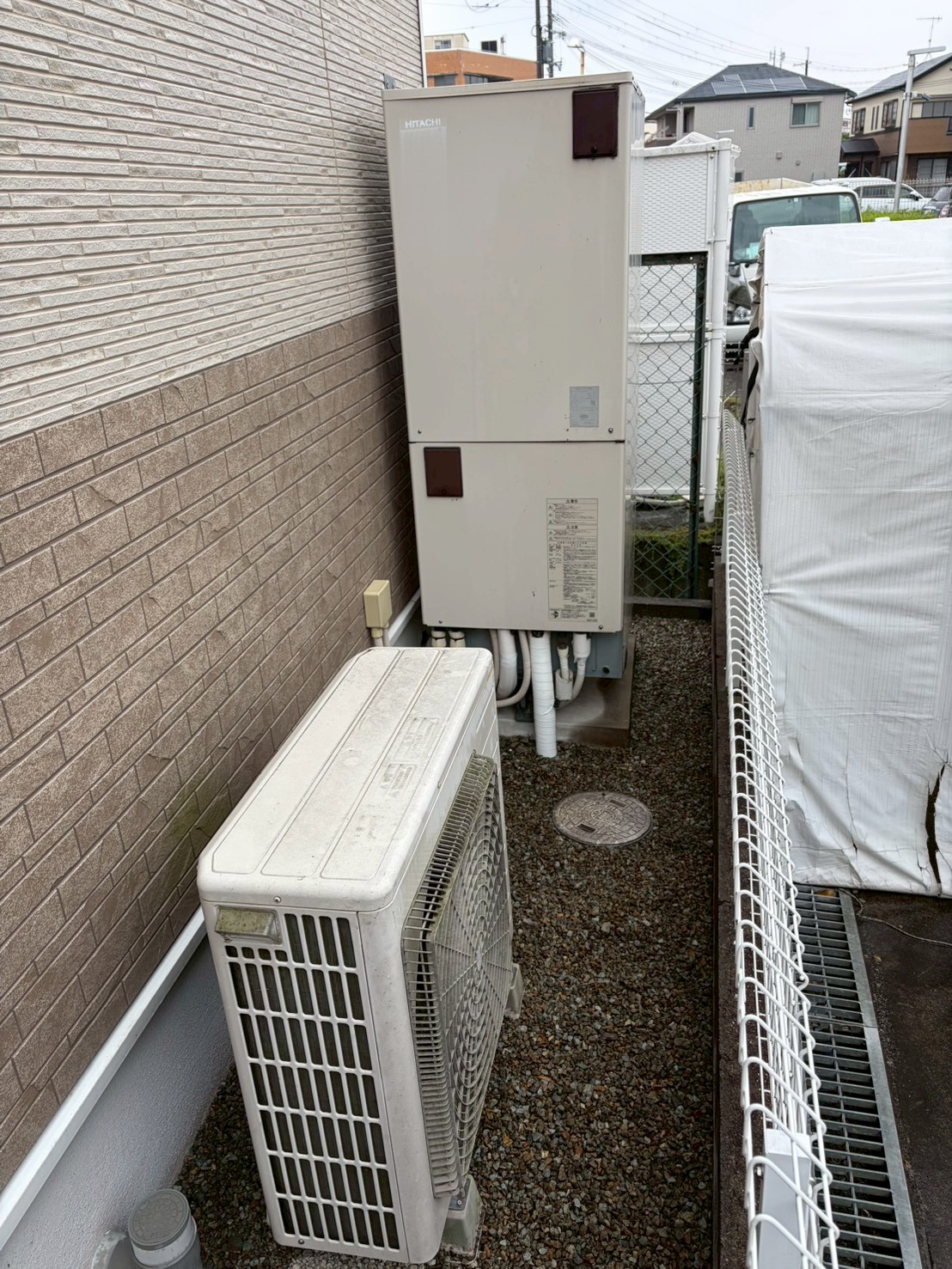 兵庫県明石市Nエコキュートの施工事例工事前写真