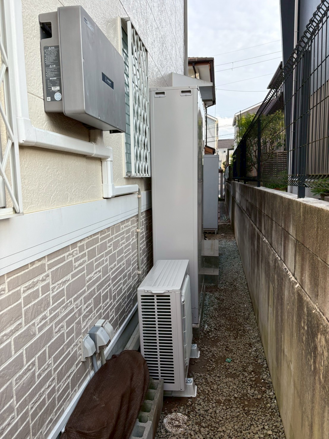 神戸市北区Aエコキュートの施工事例工事後写真