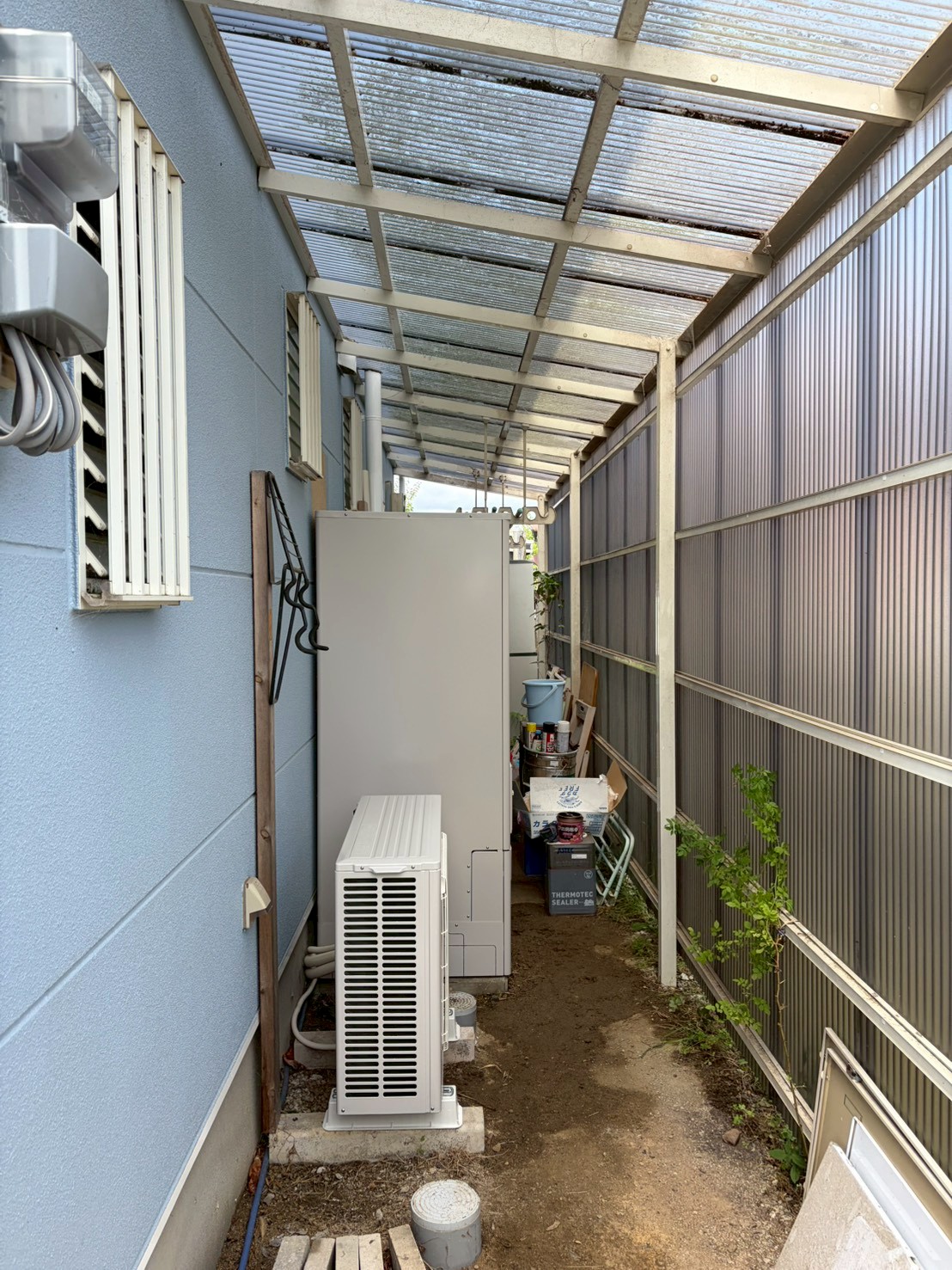 神戸市西区Kエコキュートの施工事例工事後写真