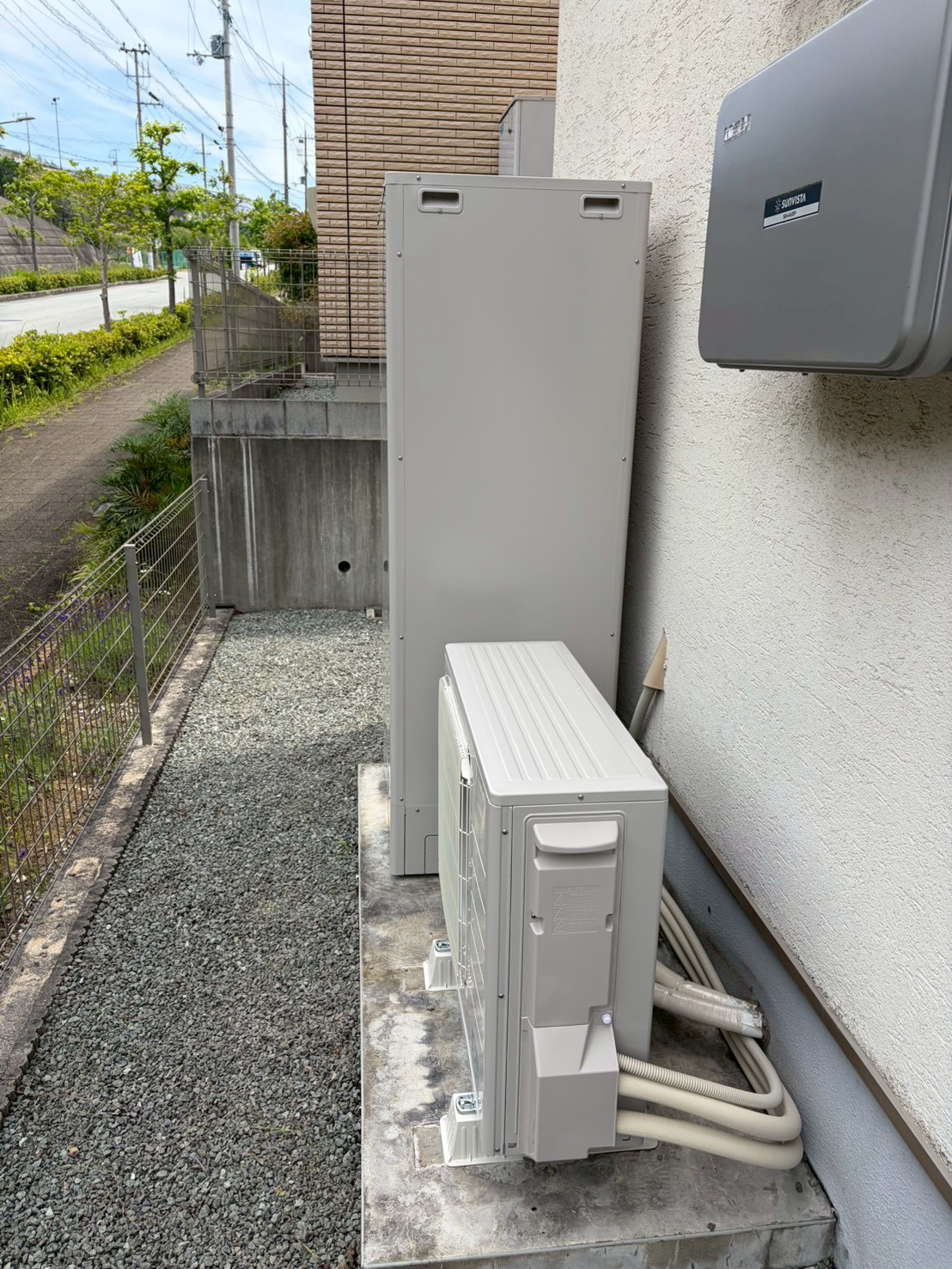 兵庫県西宮市Mエコキュートの施工事例工事後写真