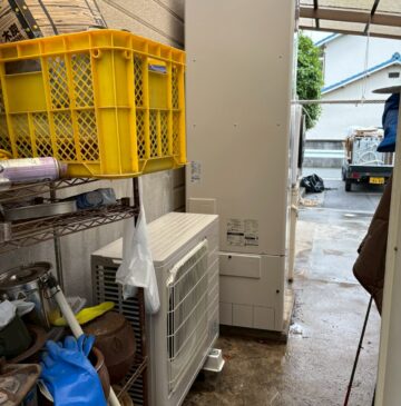 兵庫県三木市Kエコキュートの施工事例工事後写真