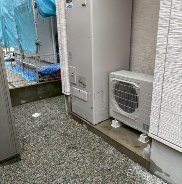 神戸市西区Mエコキュートの施工事例工事後写真