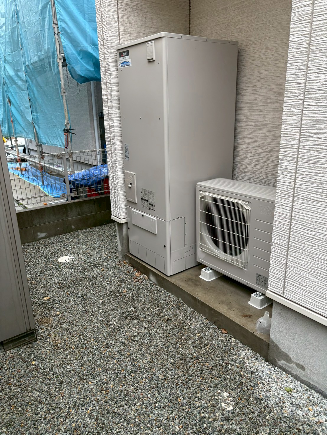神戸市西区Mエコキュートの施工事例工事後写真