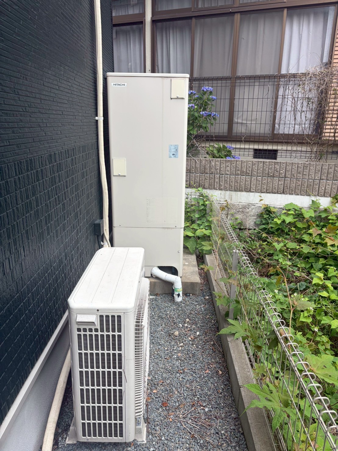 兵庫県明石市Uエコキュートの施工事例工事前写真