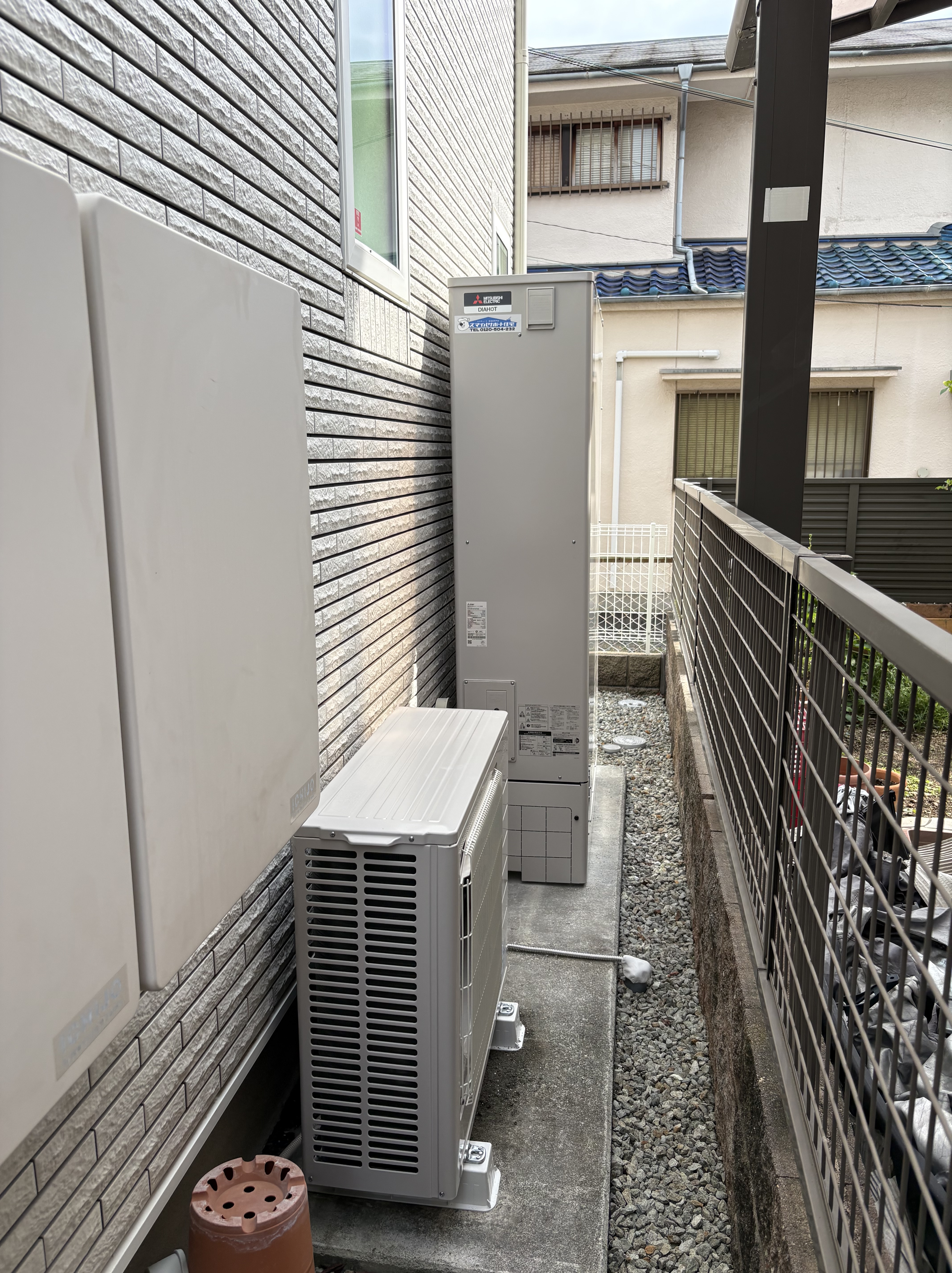 兵庫県明石市Sエコキュートの施工事例工事後写真