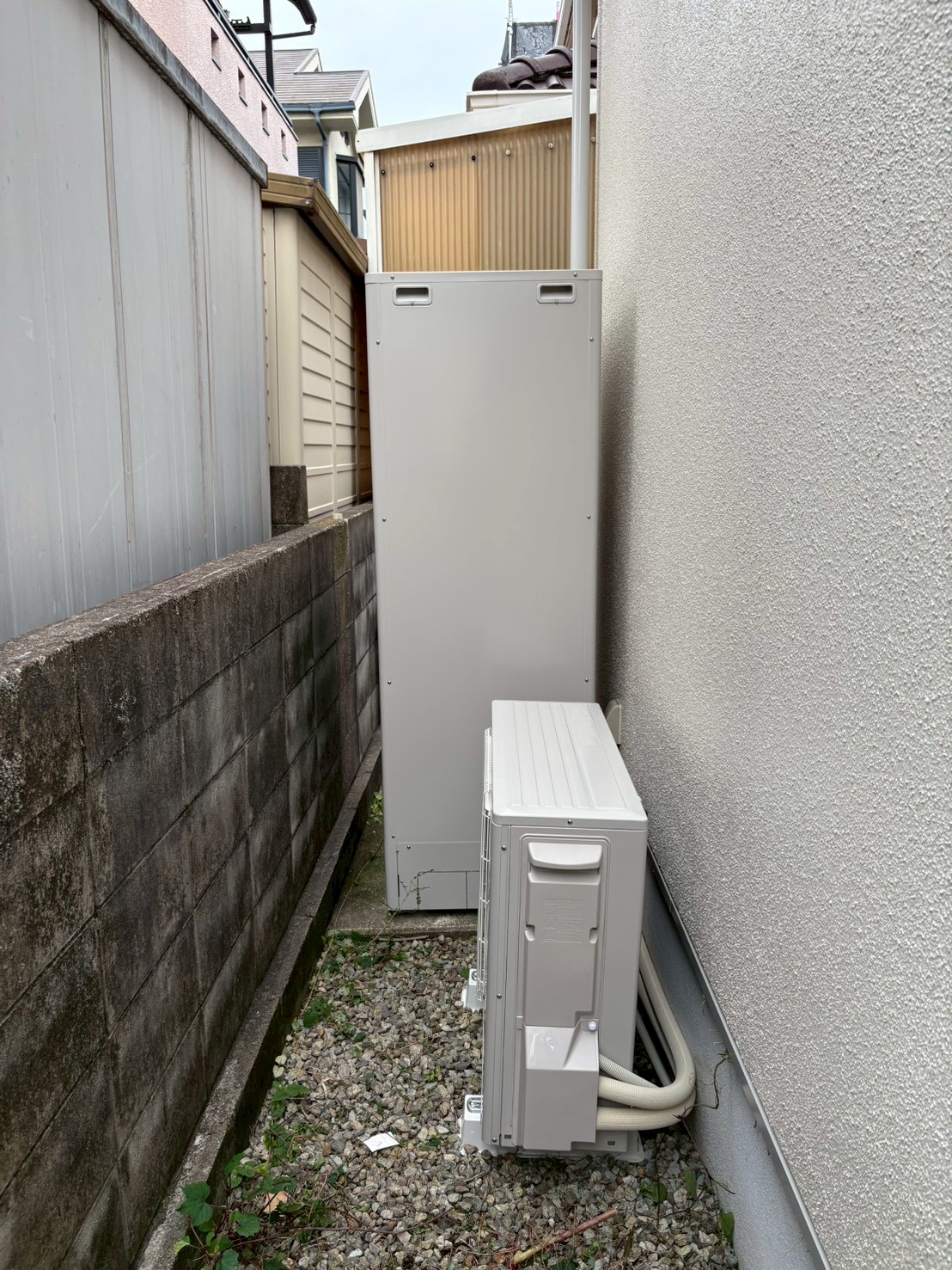 兵庫県加古川市Tエコキュートの施工事例工事後写真