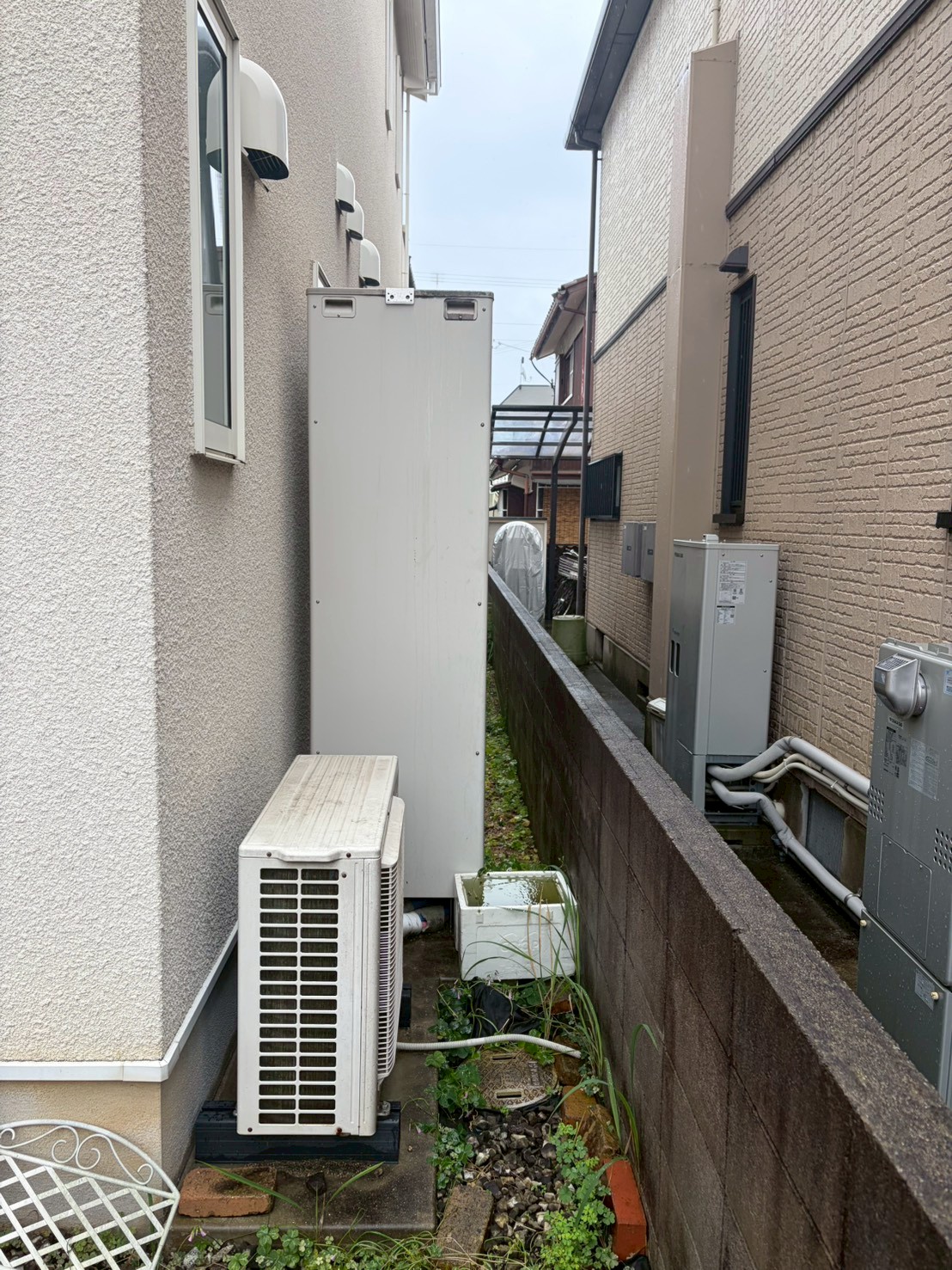 兵庫県明石市Mエコキュートの施工事例工事前写真