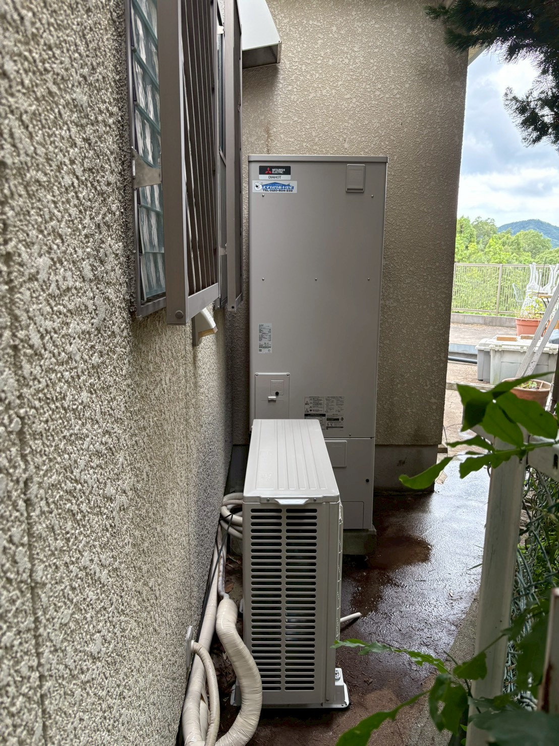 神戸市須磨区Kエコキュートの施工事例工事後写真