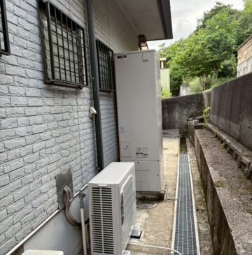 兵庫県姫路市Kエコキュートの施工事例工事後写真