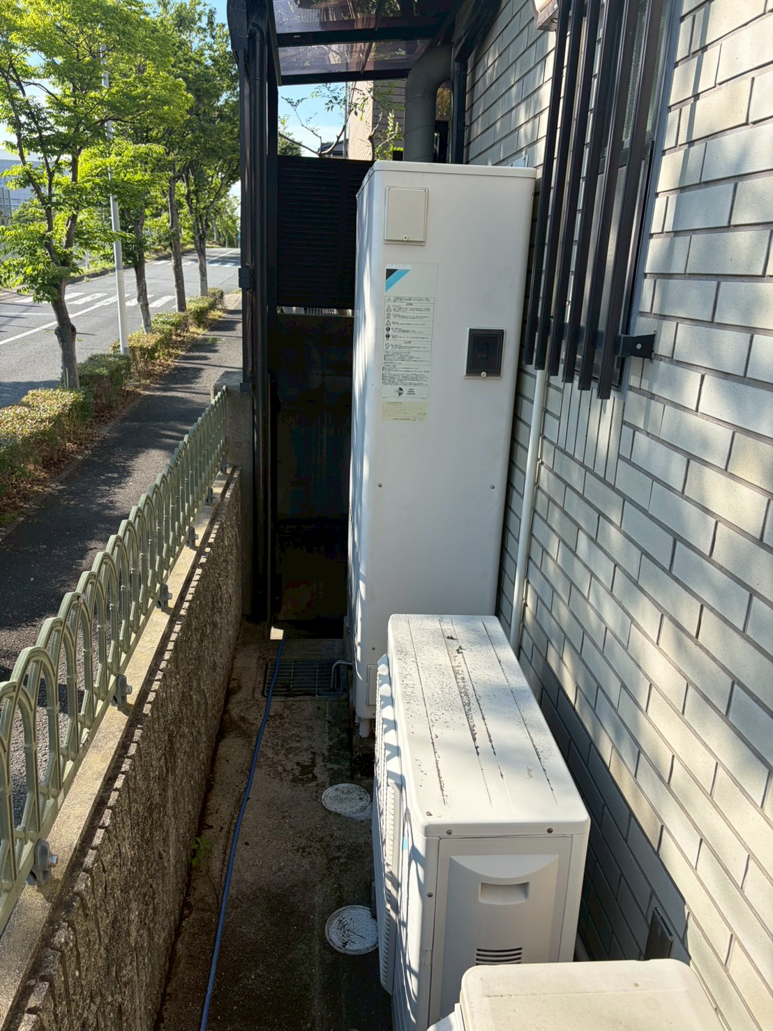 神戸市西区Sエコキュートの施工事例工事前写真