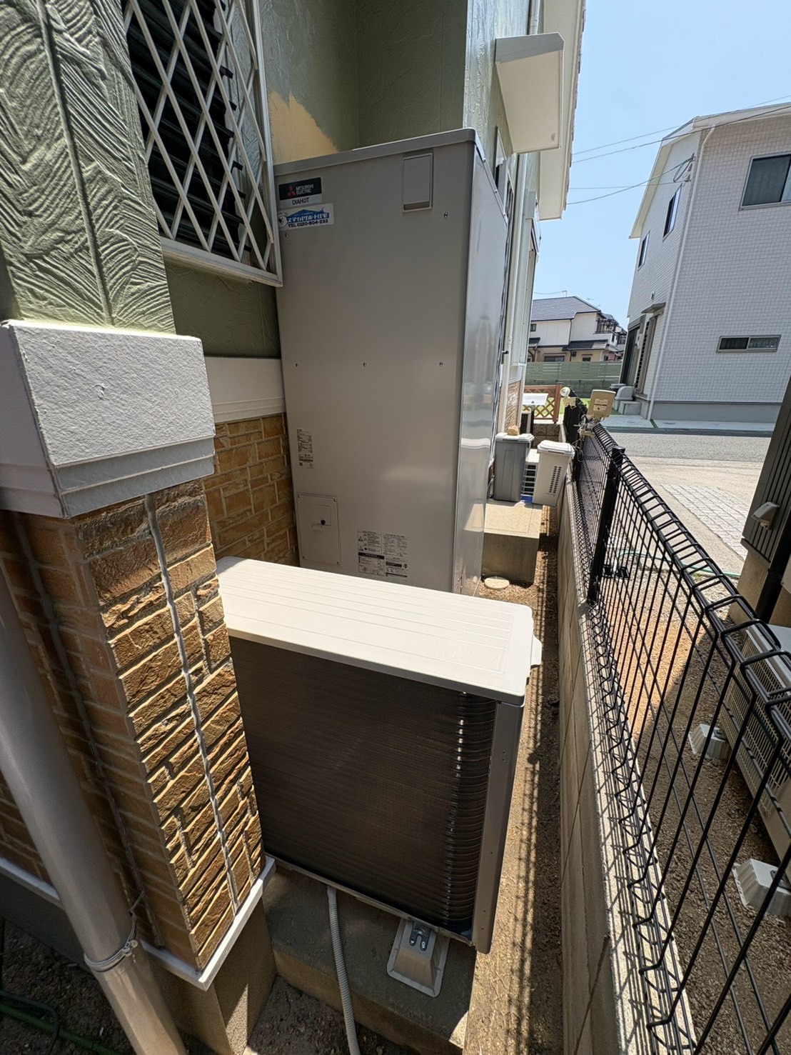 兵庫県明石市Hエコキュートの施工事例工事後写真