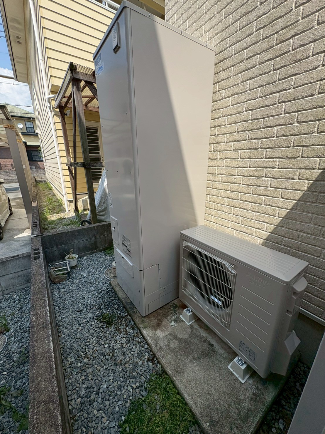 兵庫県神崎郡福崎町Hエコキュートの施工事例工事後写真