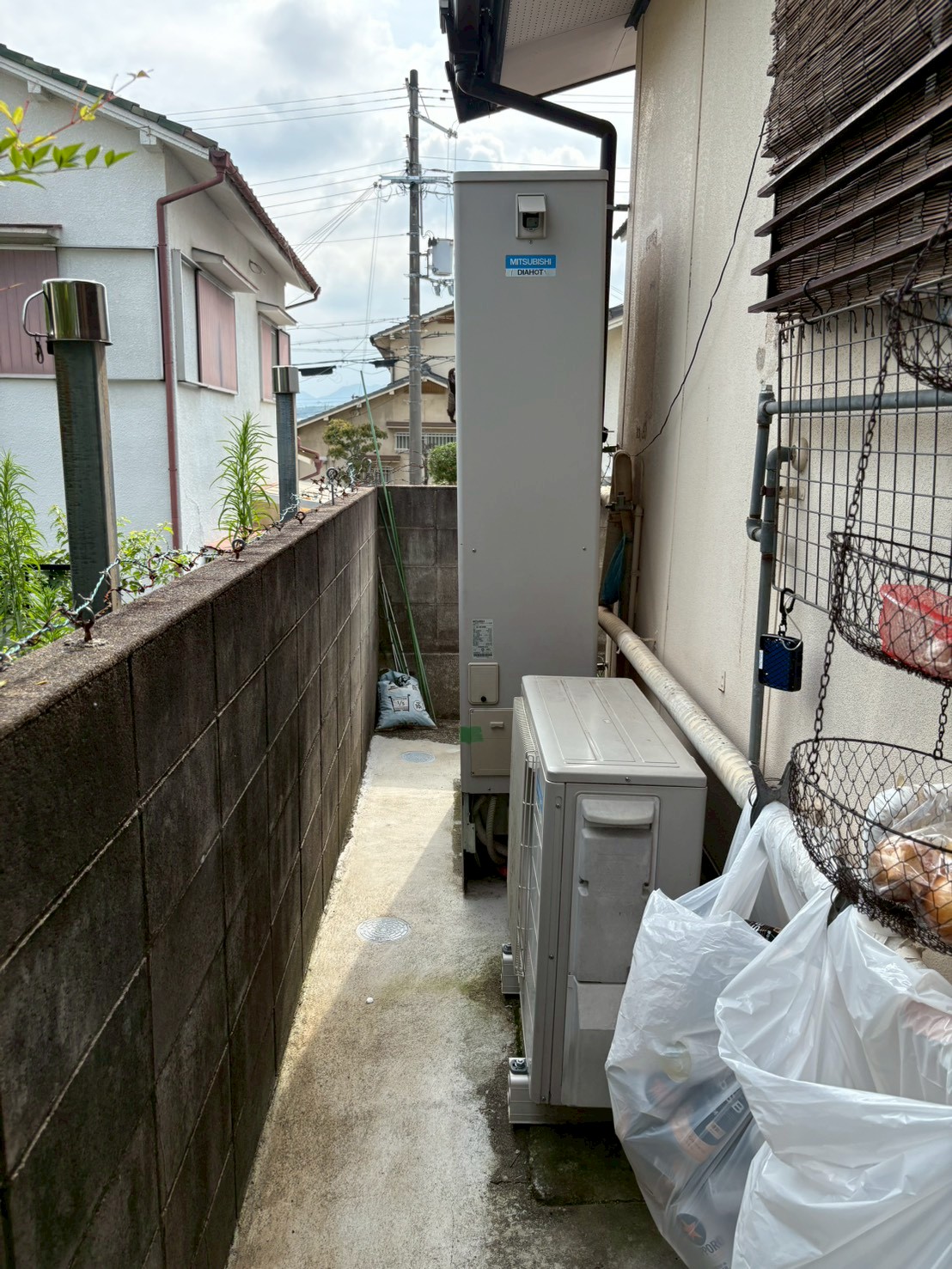 兵庫県三木市Mエコキュートの施工事例工事前写真