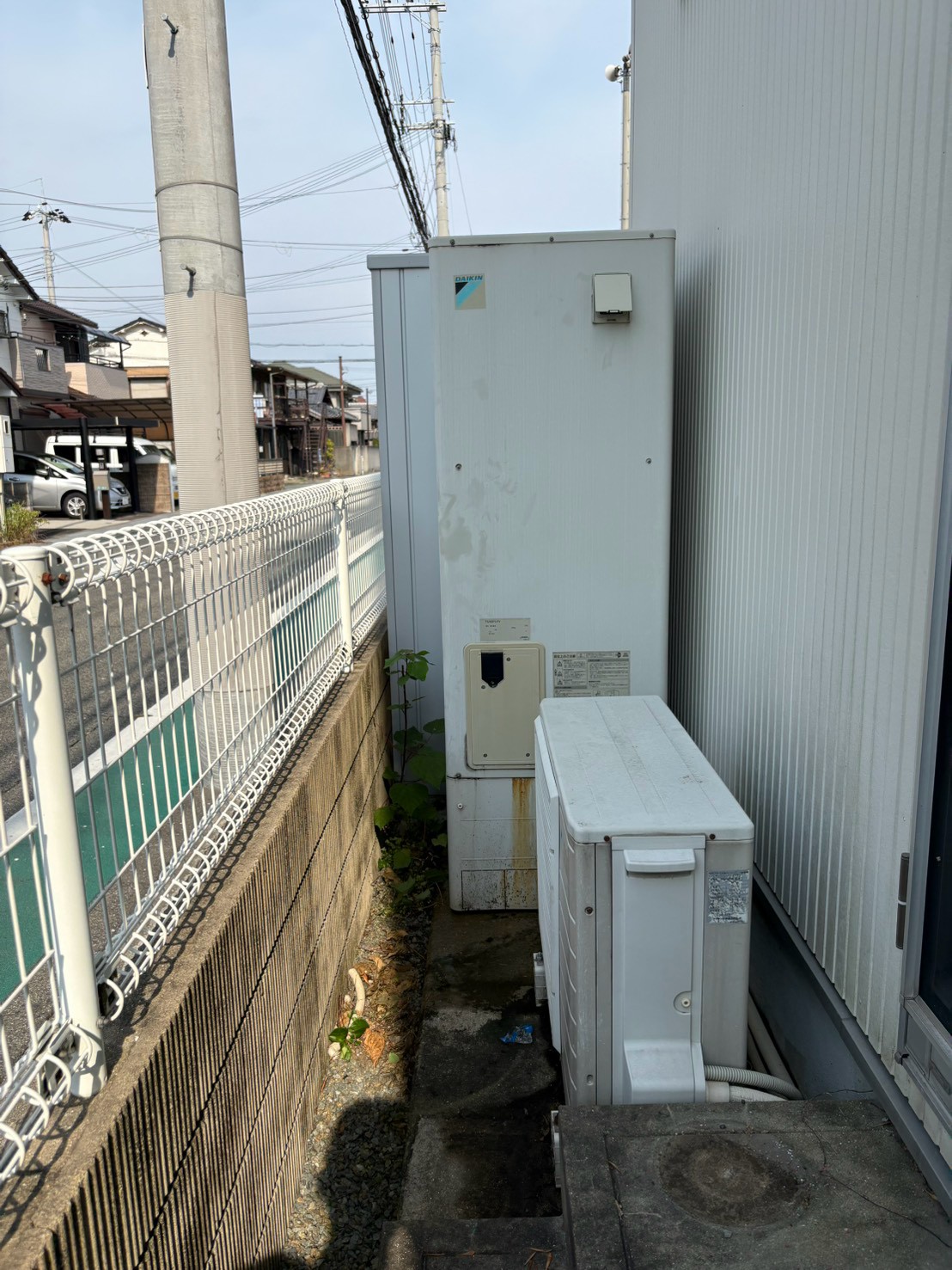 兵庫県明石市Mエコキュートの施工事例工事前写真