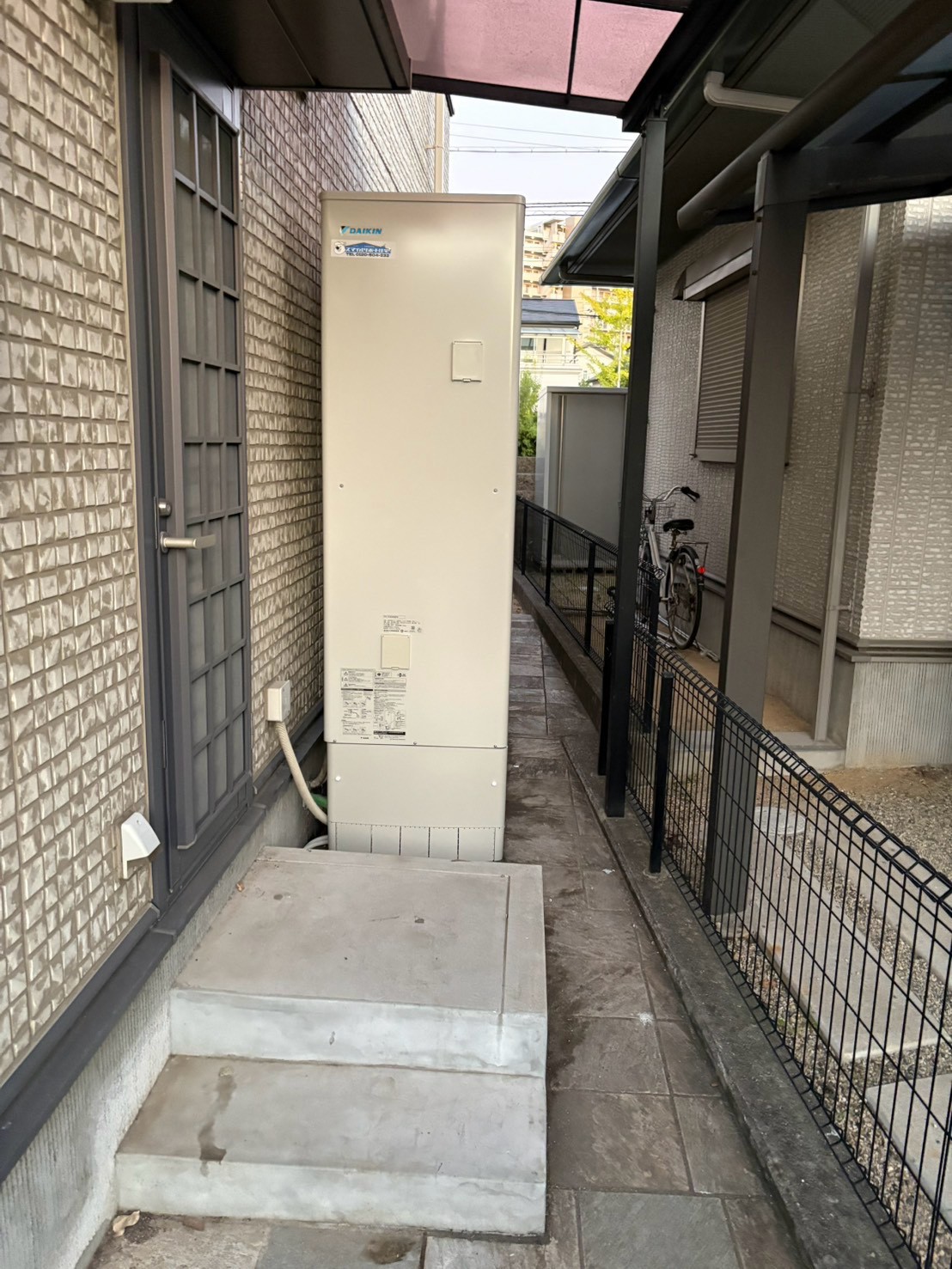神戸市西区Kエコキュートの施工事例工事後写真
